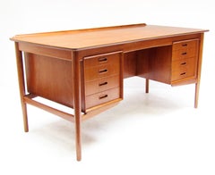 1960s Danish Desk in Teak by Svend Aage Madsen
