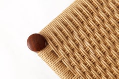 1960s Danish Dining Chair – Teak Wood Frame with Danish Cord Seat – Vintage Mid-