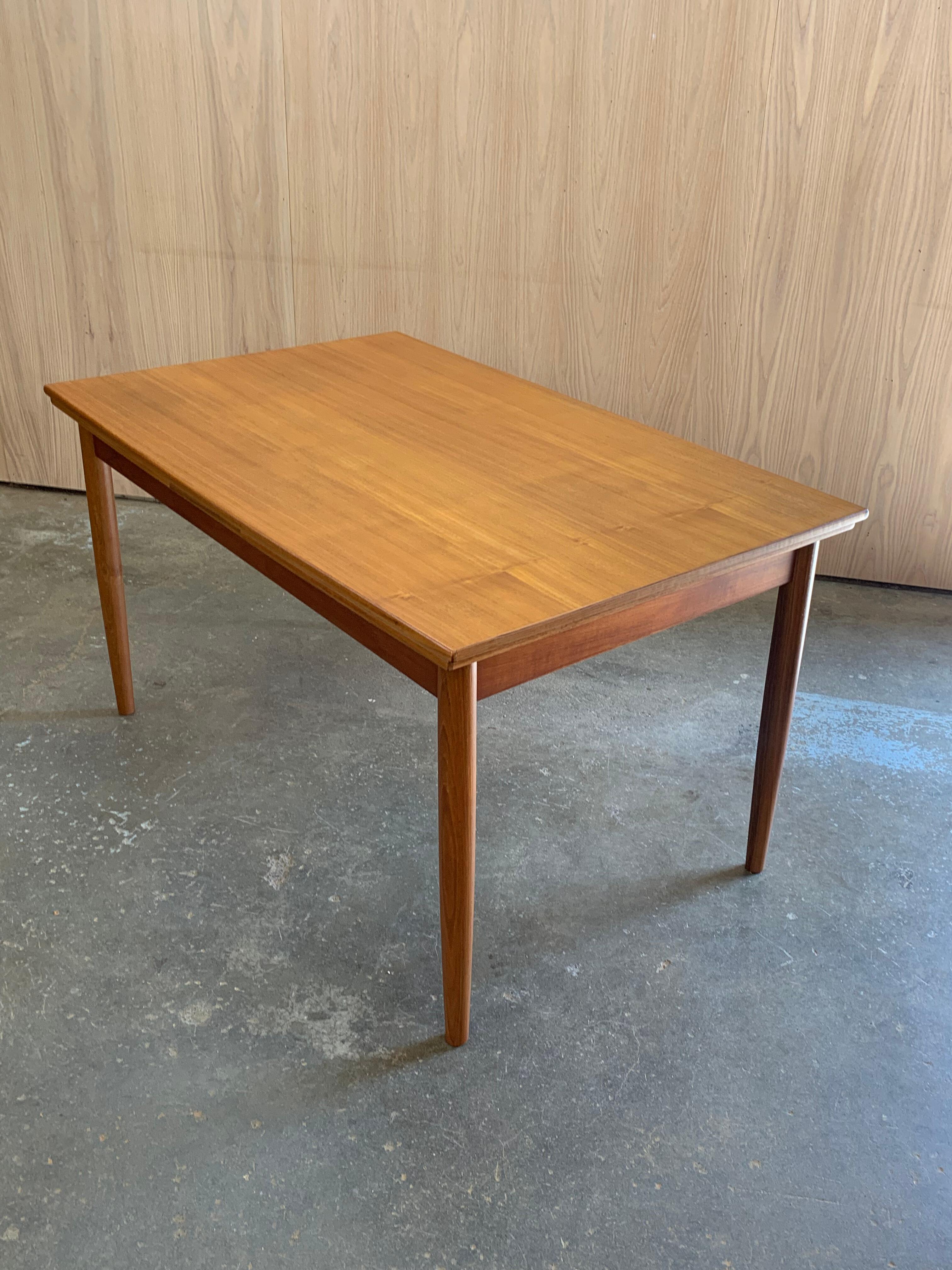 1960s Danish Draw-Leaf Dining Table For Sale 10