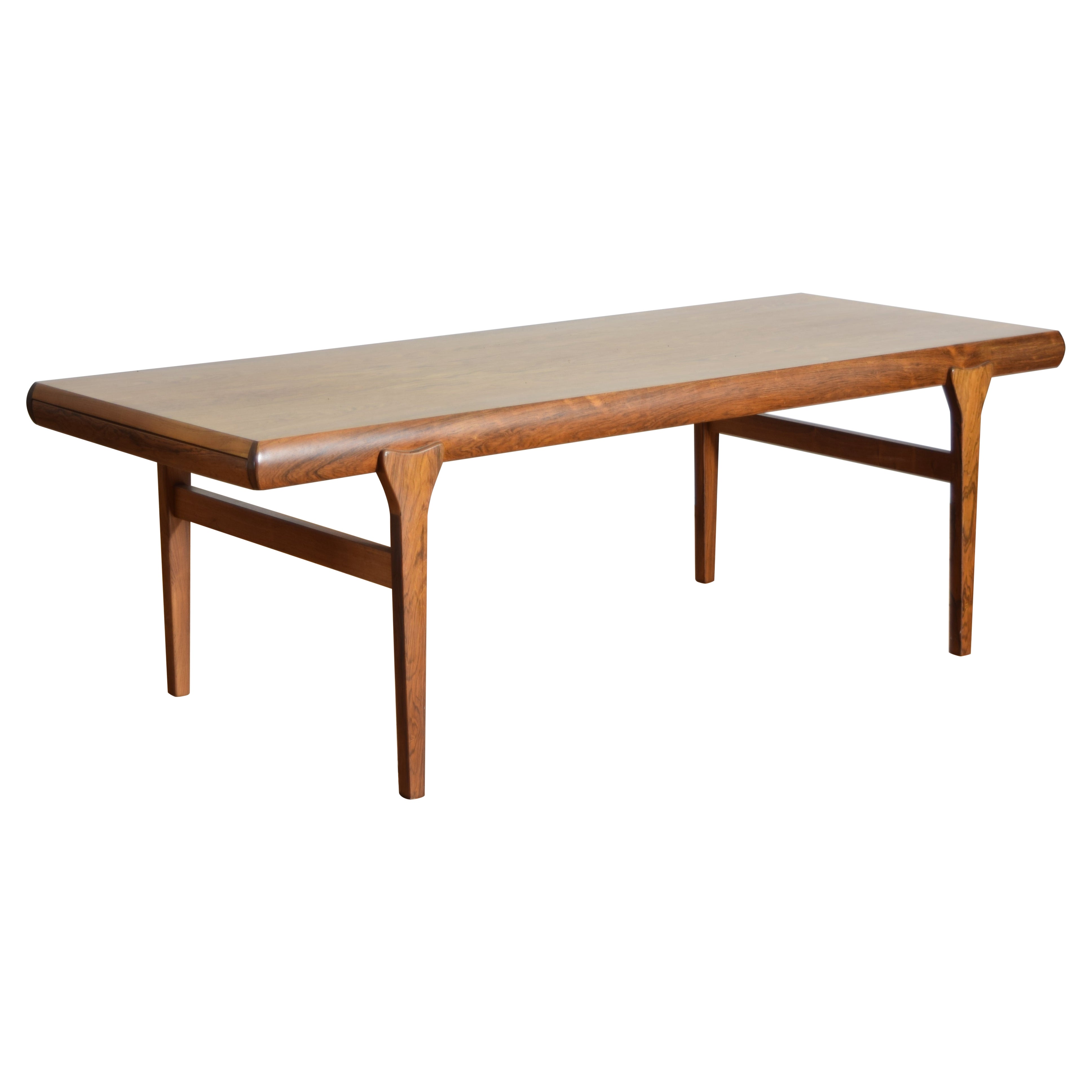 Table basse extensible danoise en teck des années 1960, Design/One par Johannes Andersen en vente