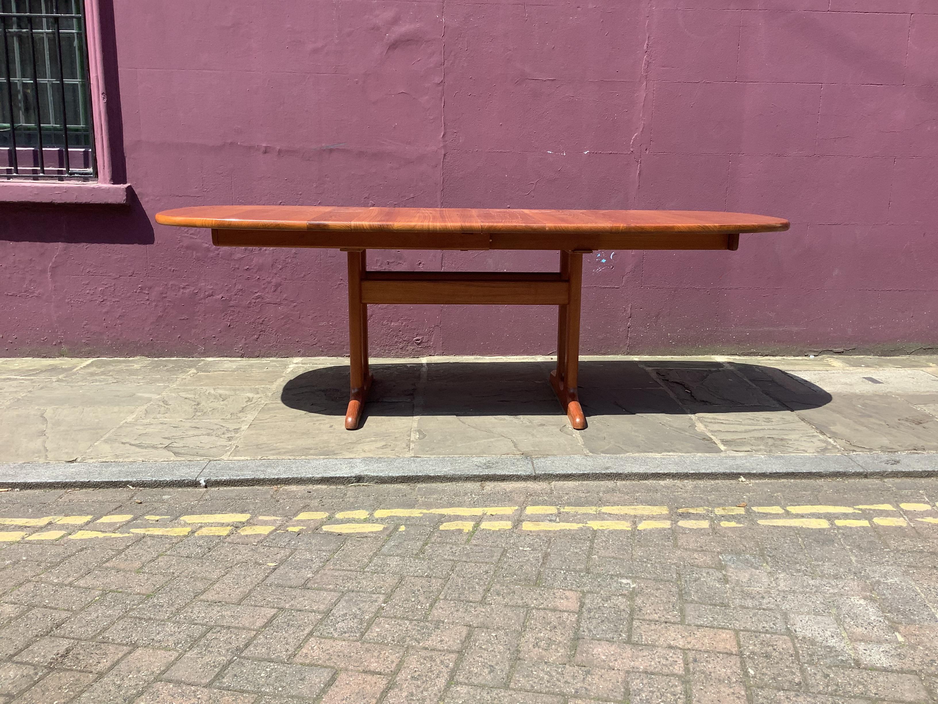 Mid-Century Modern 1960's Danish  extendable dining table