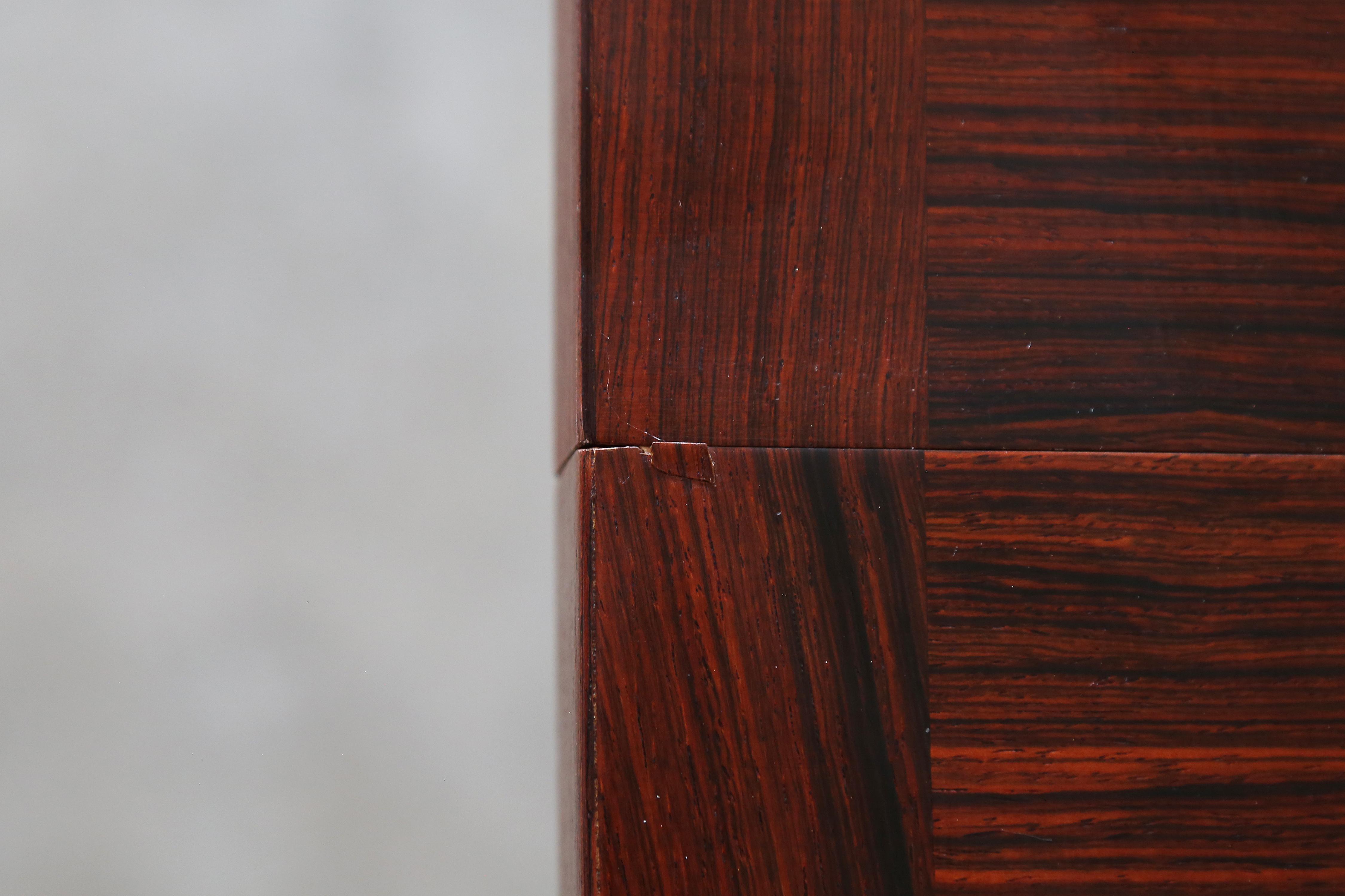 1960s Danish Extendable Rosewood Dining Table John Mortensen for Heltborg Møbler For Sale 6
