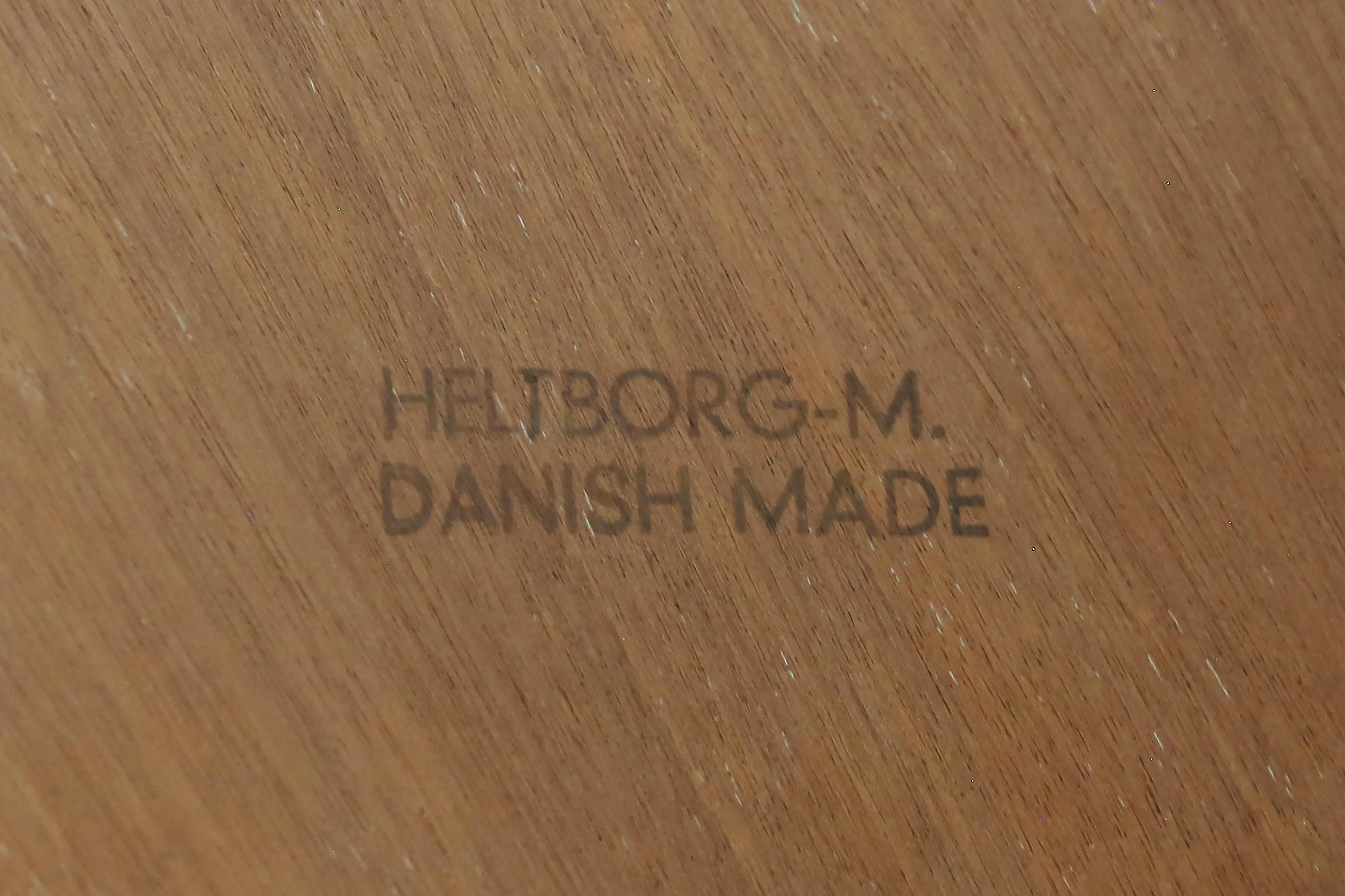 1960s Danish Extendable Rosewood Dining Table John Mortensen for Heltborg Møbler For Sale 7