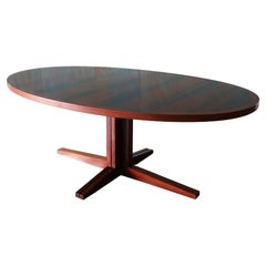 1960s Danish Extendable Rosewood Dining Table John Mortensen for Heltborg Møbler