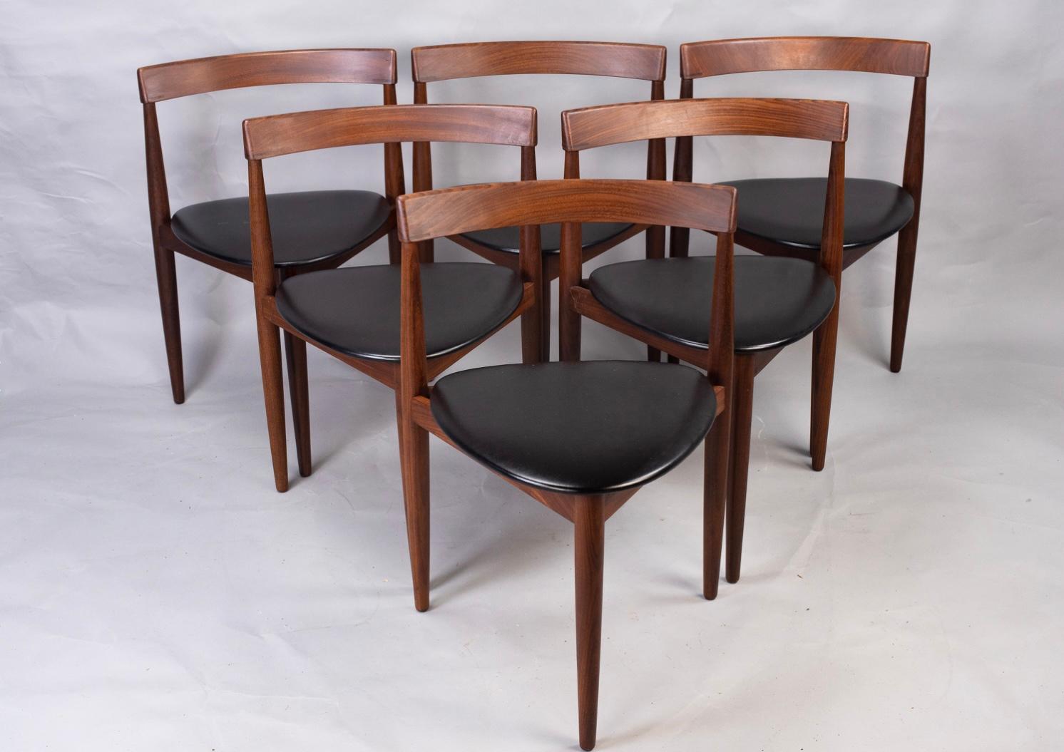 Mid-Century moderno Estensibile danese degli anni '60  tavolo e 6 sedie di Hans Olsen per Frem Rouge in vendita