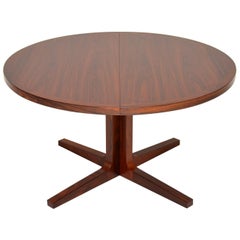 1960s Danish Extending Dining Table by Dyrlund