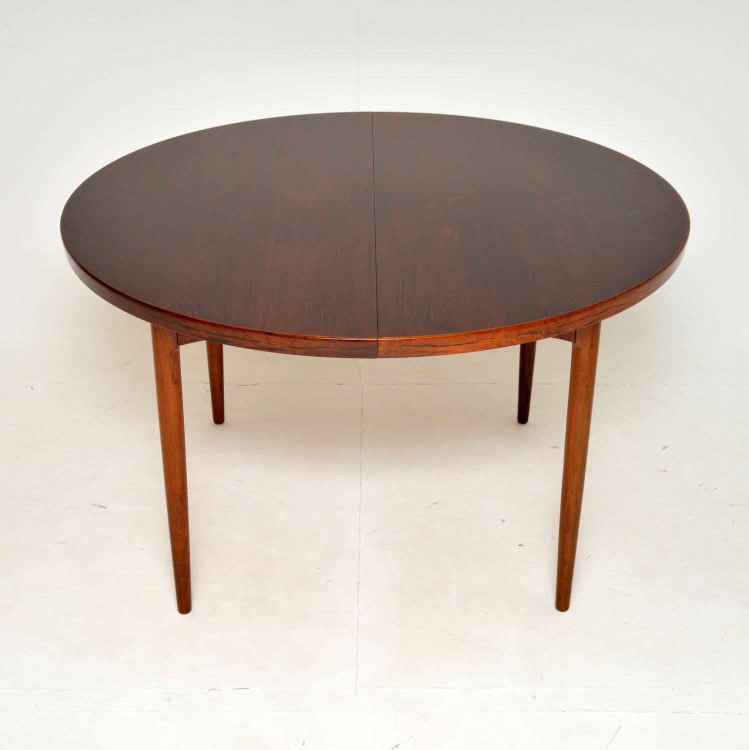 danish extendable dining table vintage