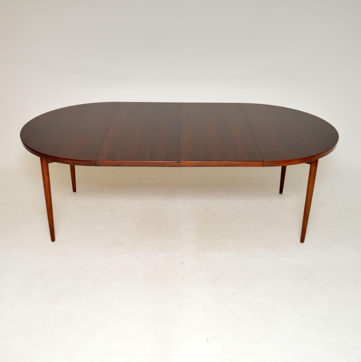 Wood 1960's Danish Extending Dining Table