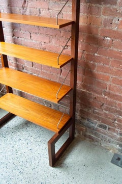1960s Danish Freestanding Teak Bookcase by Poul Cadovius