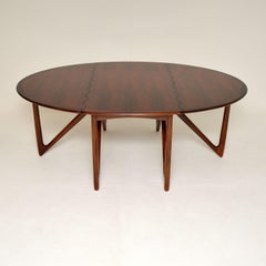 1960's Danish Gate Leg Dining Table by Niels Koefoed