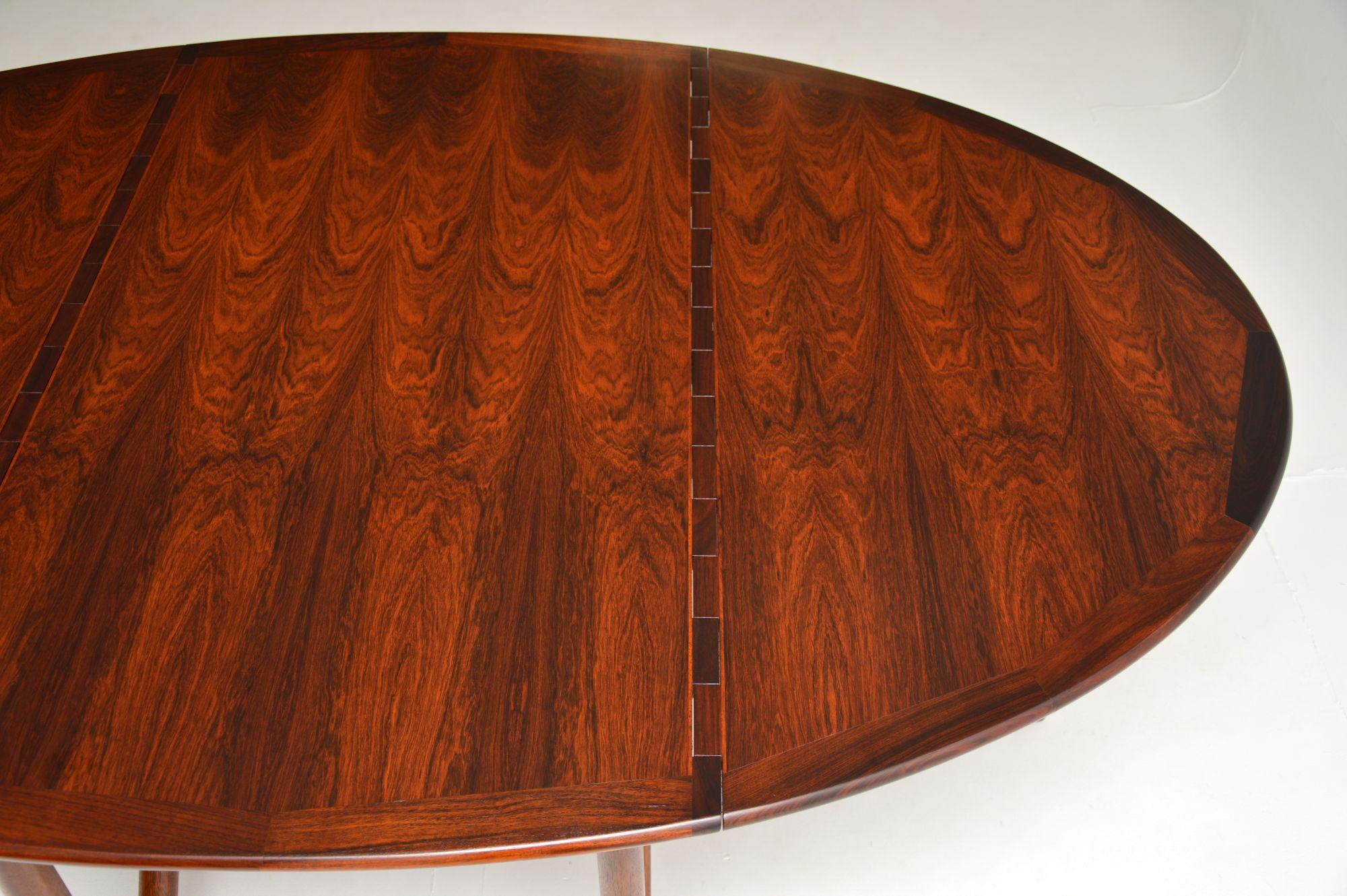 1960's Danish Gate Leg Dining Table by Niels Koefoed For Sale 1