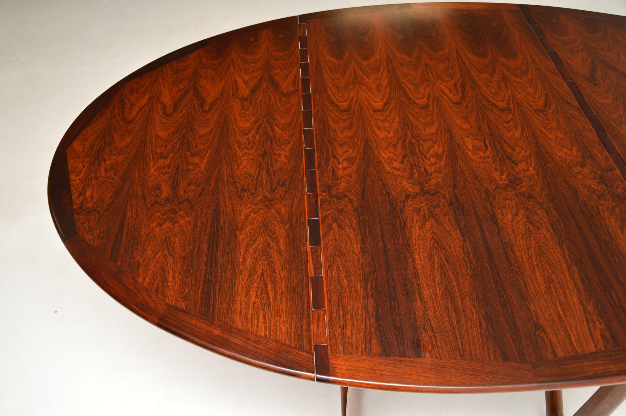 Wood 1960's Danish Gate Leg Dining Table by Niels Koefoed For Sale