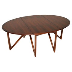 1960's Danish Gate Leg Dining Table by Niels Koefoed