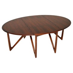 1960's Danish Gate Leg Dining Table by Niels Koefoed