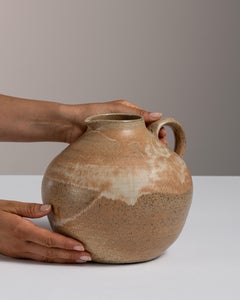 1960s Danish Glazed Ceramic Jar with Well-Proportioned Design