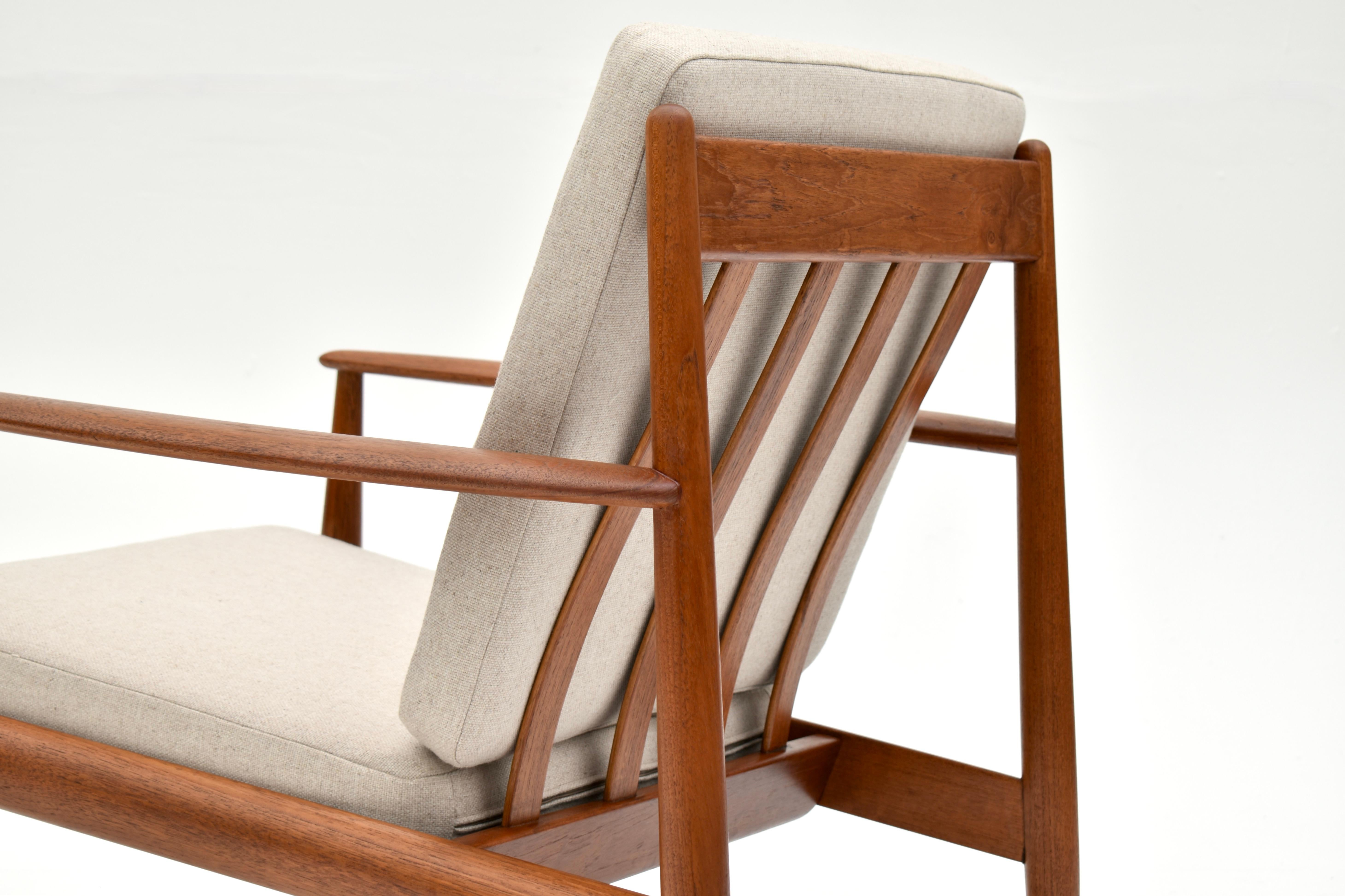 1960s Danish Grete Jalk Model 118 Teak Lounge Chair For France & Son 5
