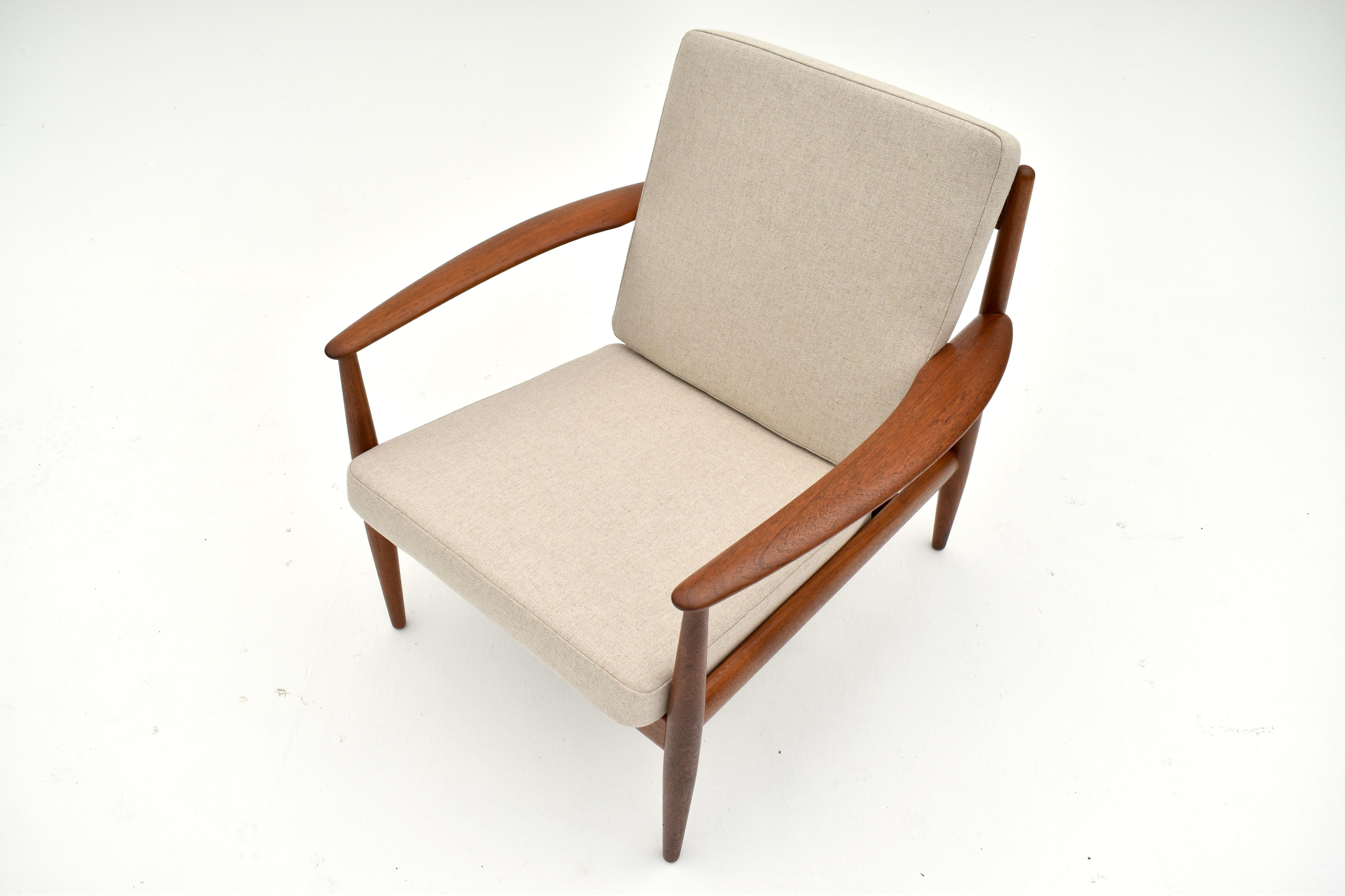 1960s Danish Grete Jalk Model 118 Teak Lounge Chair For France & Son 6