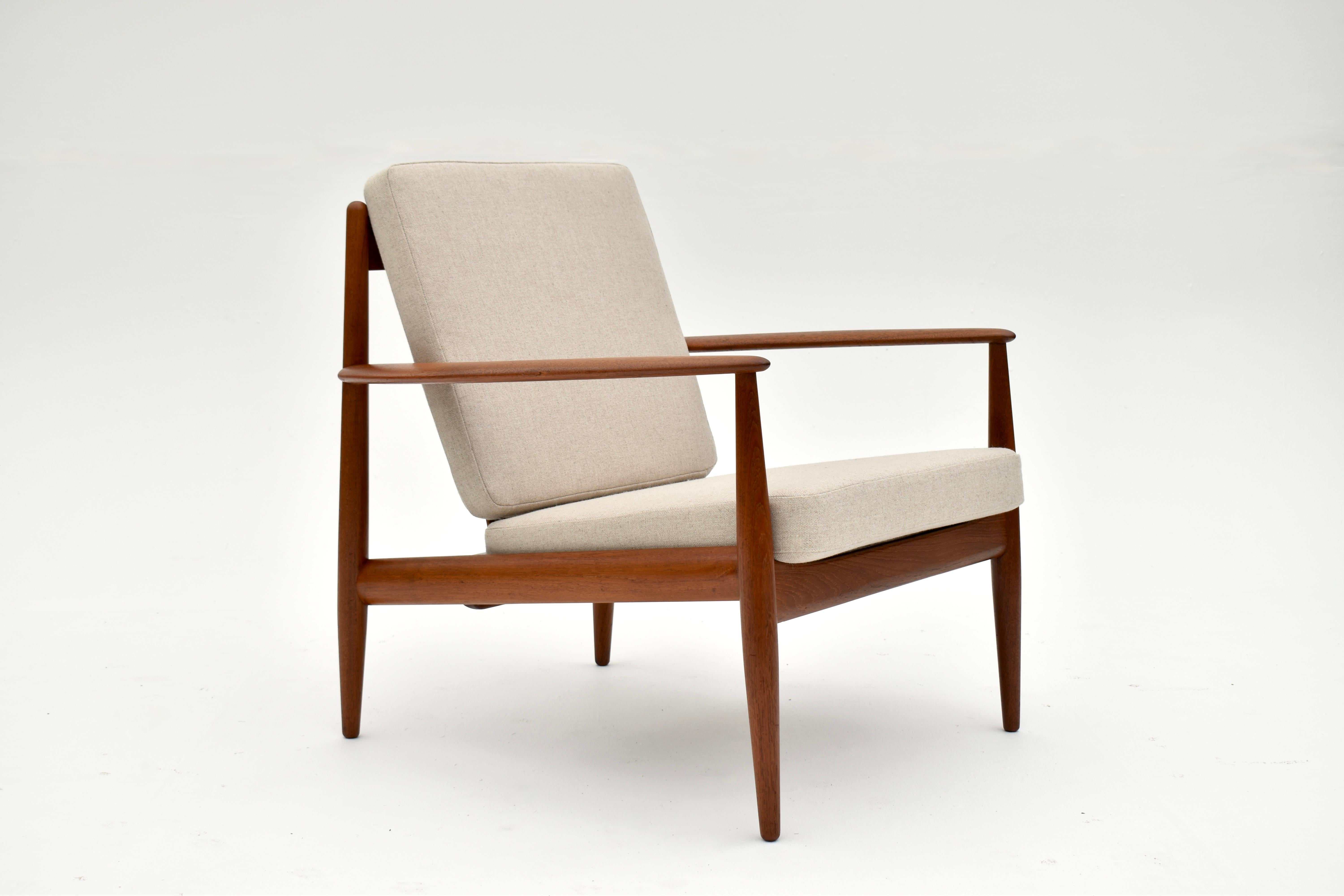 1960s Danish Grete Jalk Model 118 Teak Lounge Chair For France & Son 8