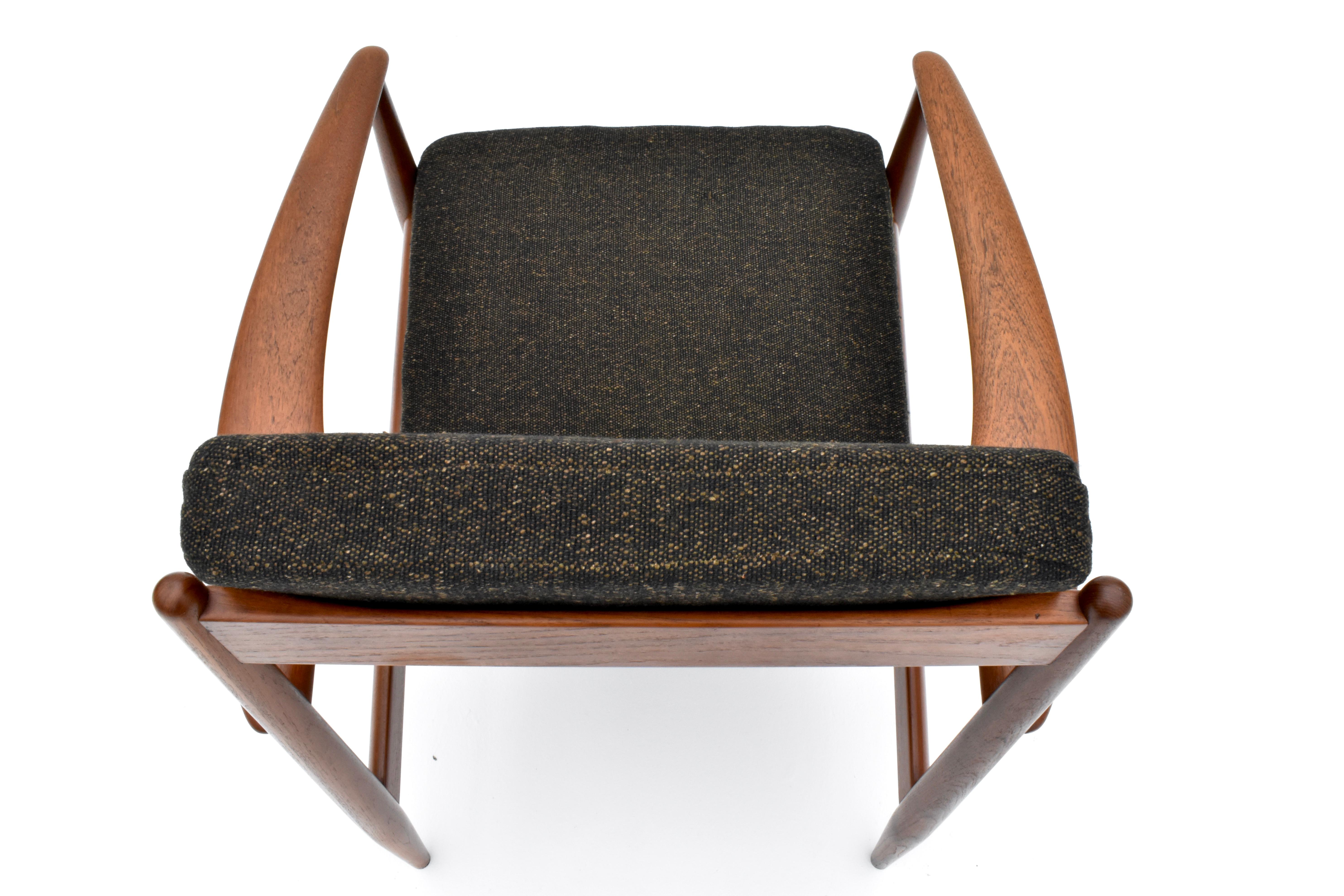 Fauteuil de salon danois Grete Jalk modèle 118 en teck des années 1960 pour France & Son en vente 10