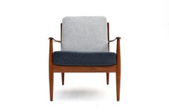 Silla de salón danesa de teca Grete Jalk, modelo 118, de los años 60, para France & Son