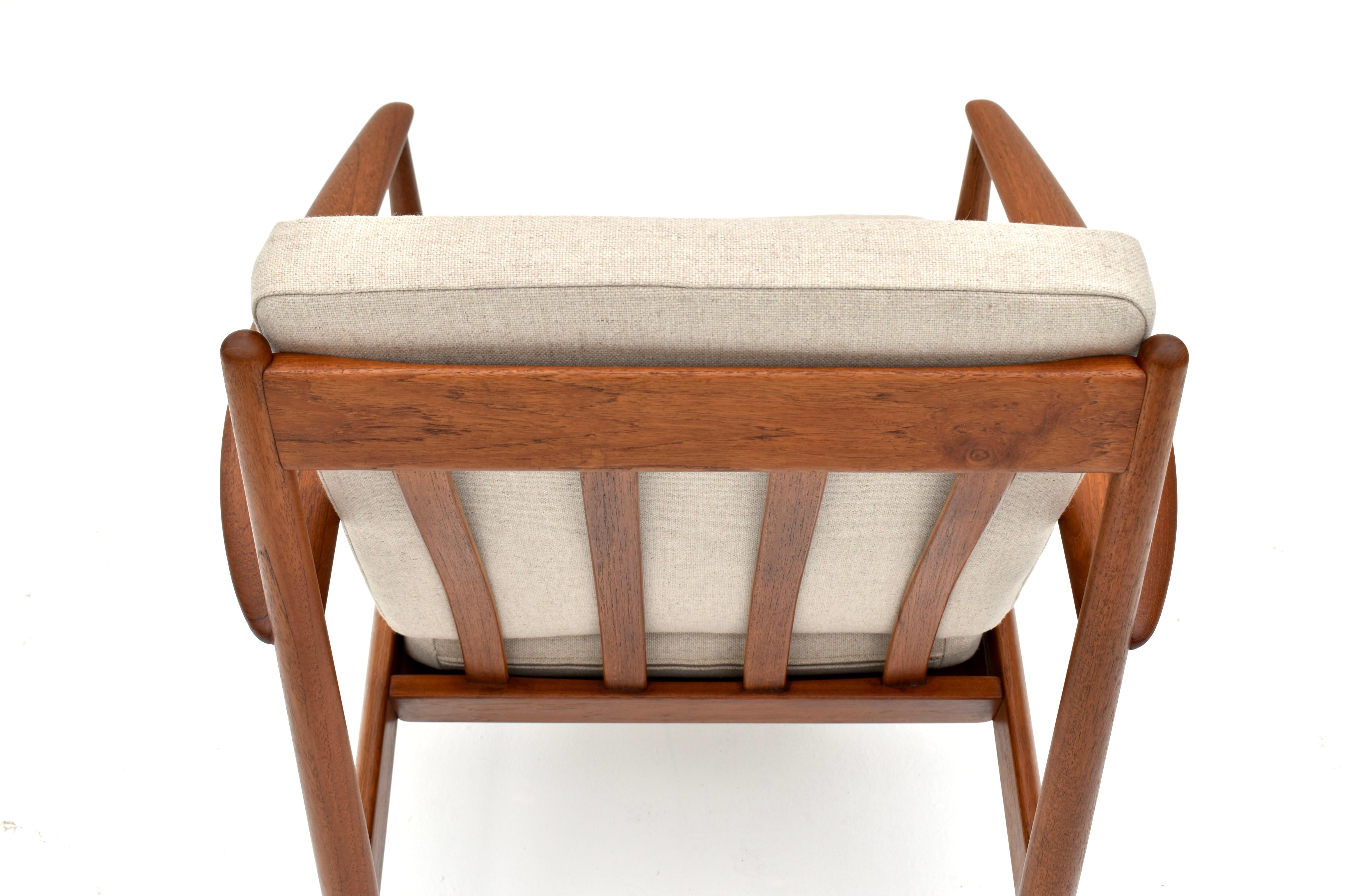 1960s Danish Grete Jalk Model 118 Teak Lounge Chair For France & Son 1