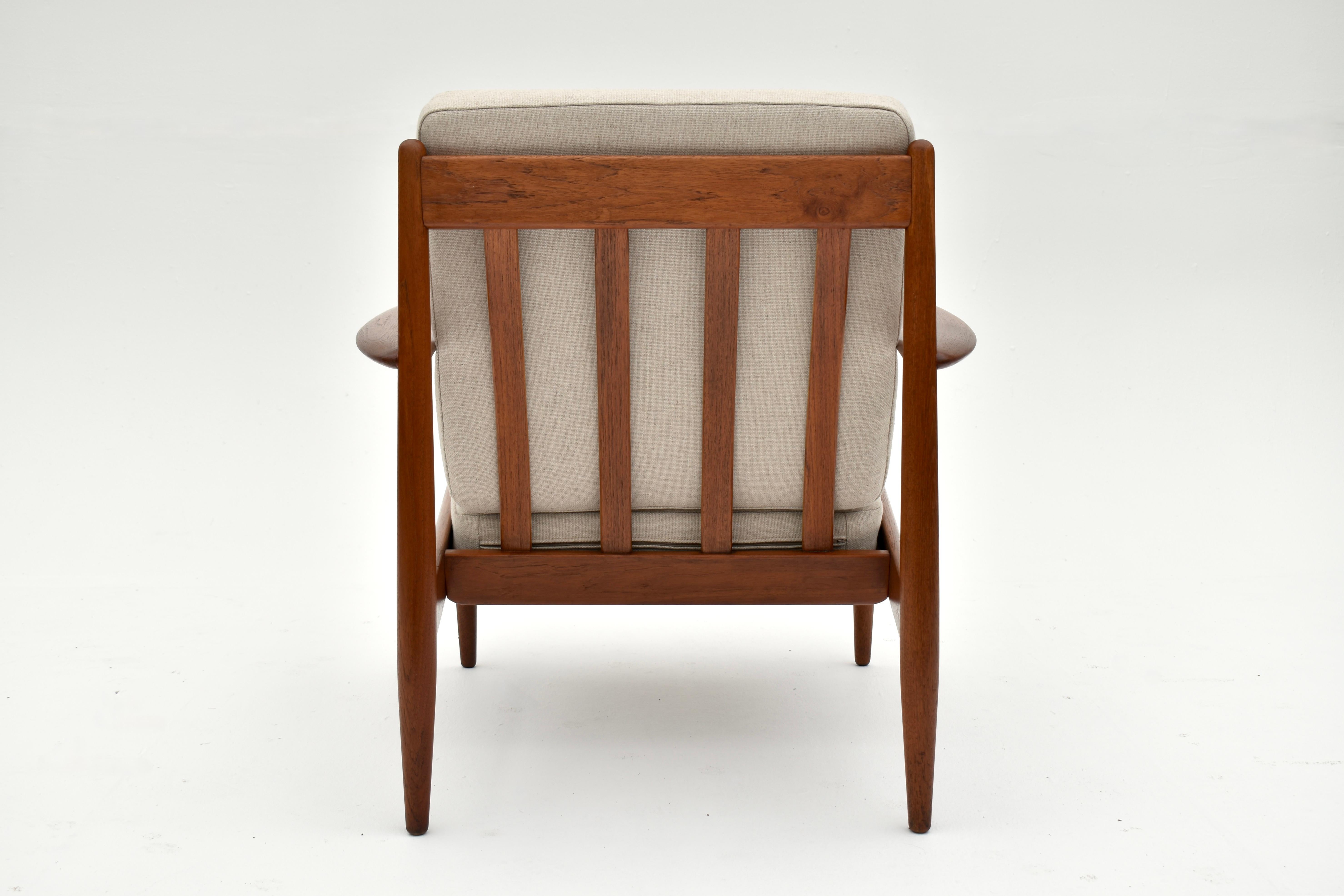 1960s Danish Grete Jalk Model 118 Teak Lounge Chair For France & Son 2