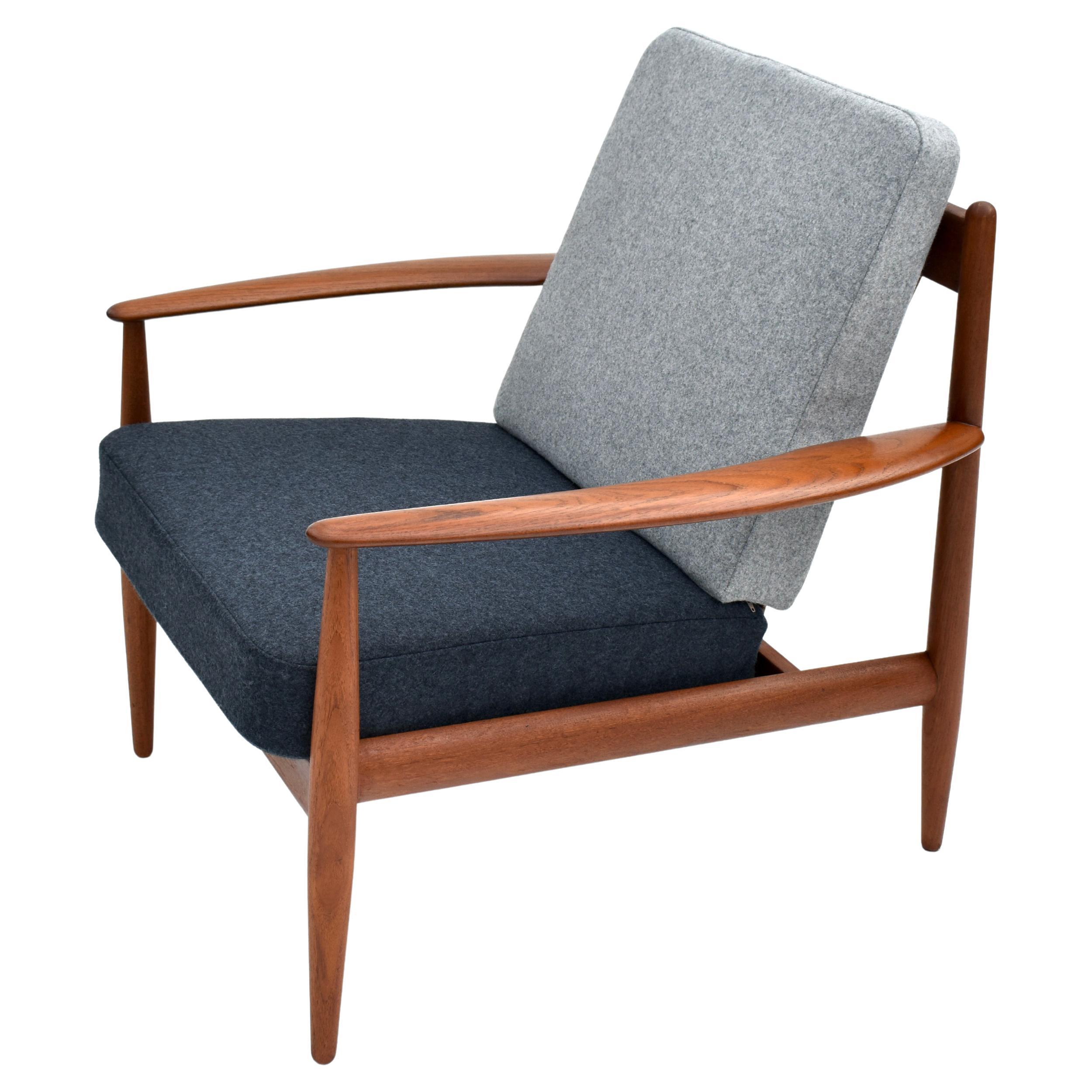 1960s Danish Grete Jalk Model 118 Teak Lounge Chair For France 
Son