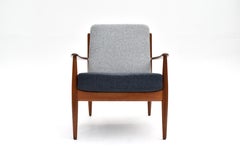 Silla de salón danesa de teca Grete Jalk de los años 60 para France & Son