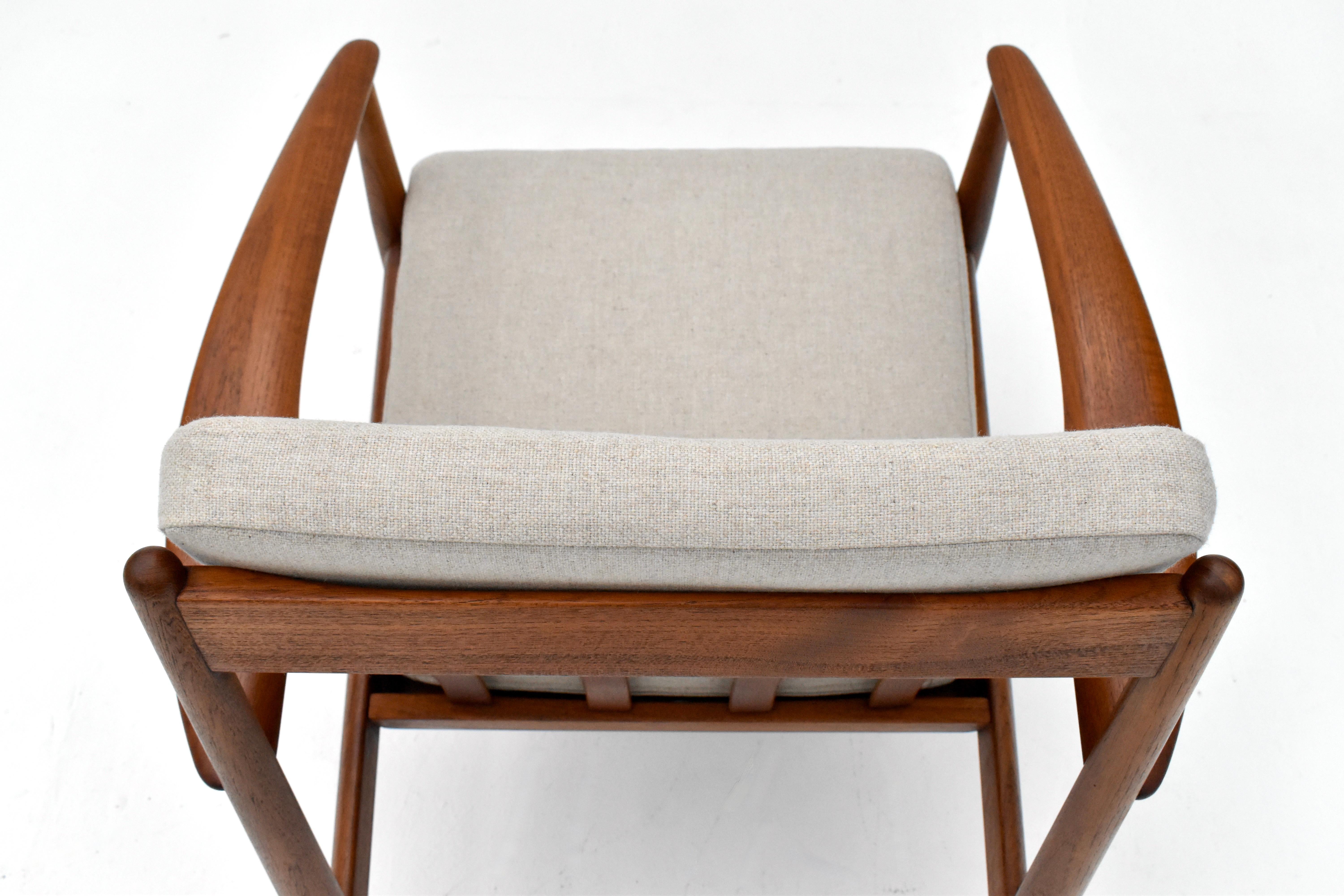 Chaise longue danoise en teck Grete Jalk des années 1960 pour France & Son en vente 1