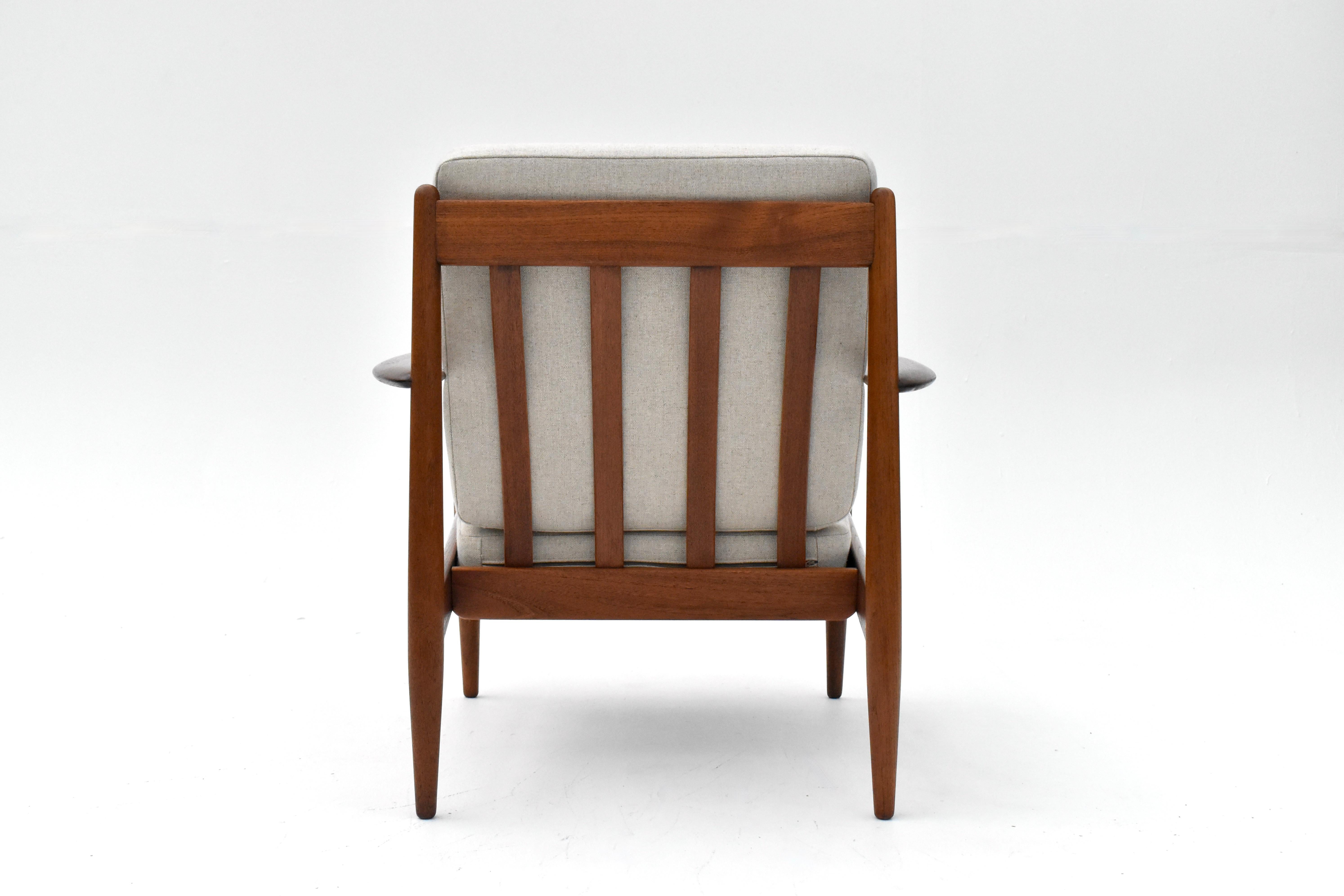 Chaise longue danoise en teck Grete Jalk des années 1960 pour France & Son en vente 2