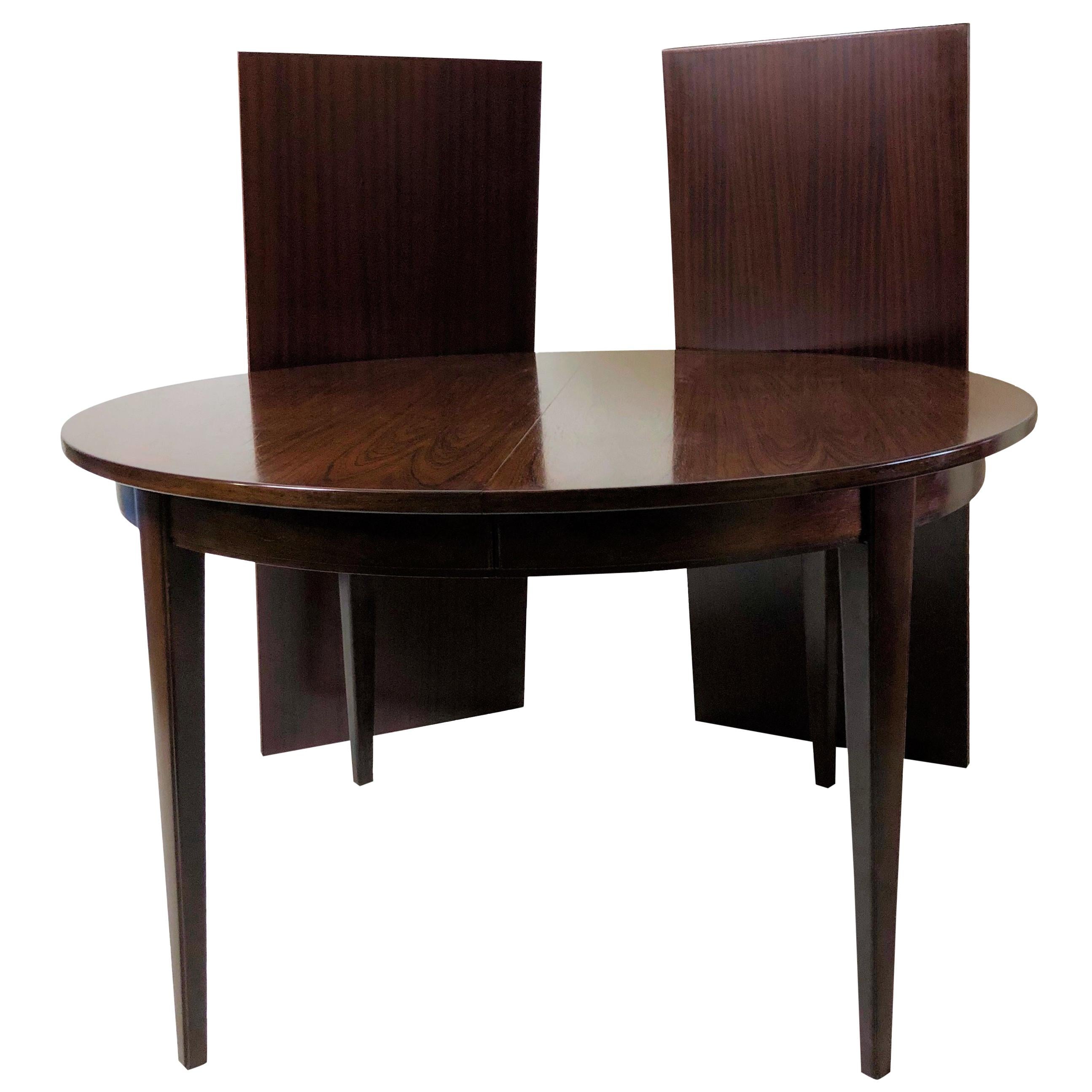 Omann Jun danois des années 1960  Table de salle à manger extensible en bois de rose  en vente