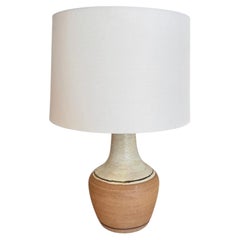 1960s Danish Hand-Thrown Earthenware Studio Pottery Table Lamp