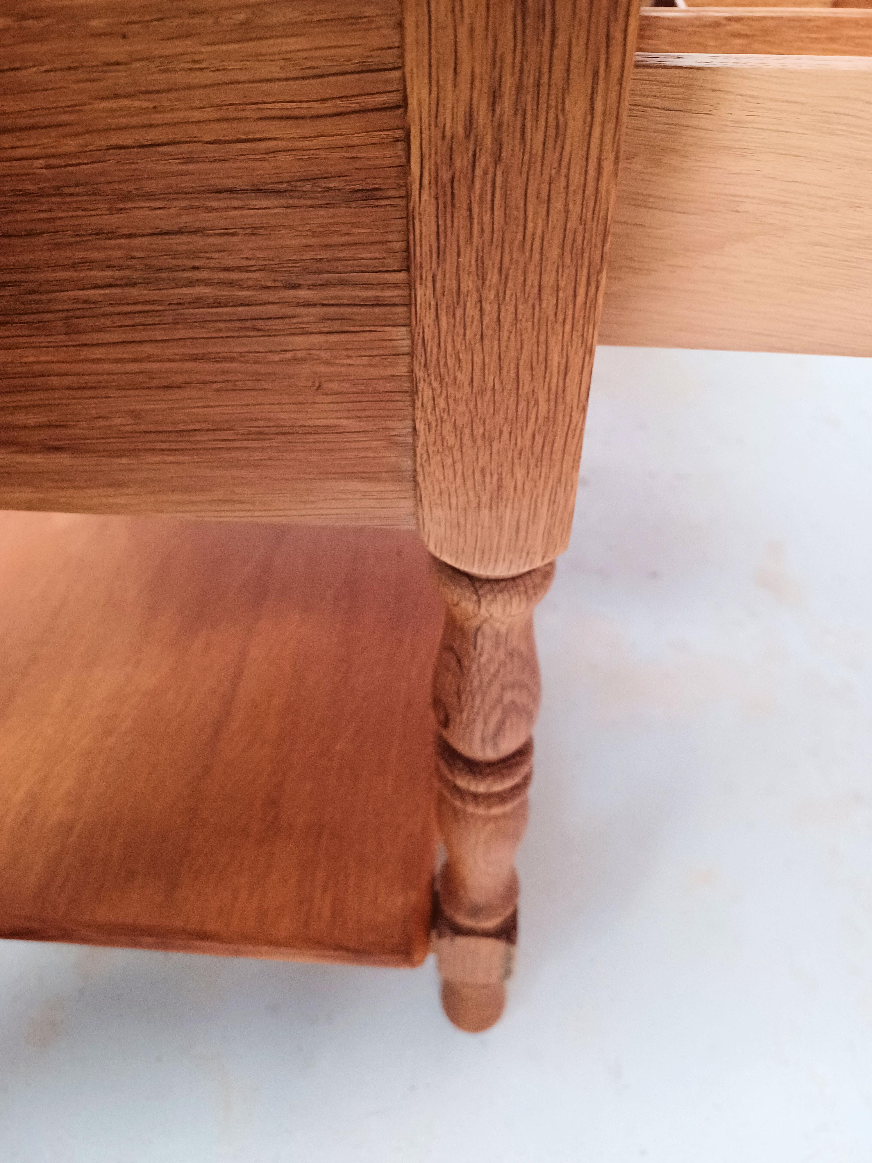 Mesa auxiliar y de costura danesa Henning Kjærnulf de roble de 1960 en venta 9