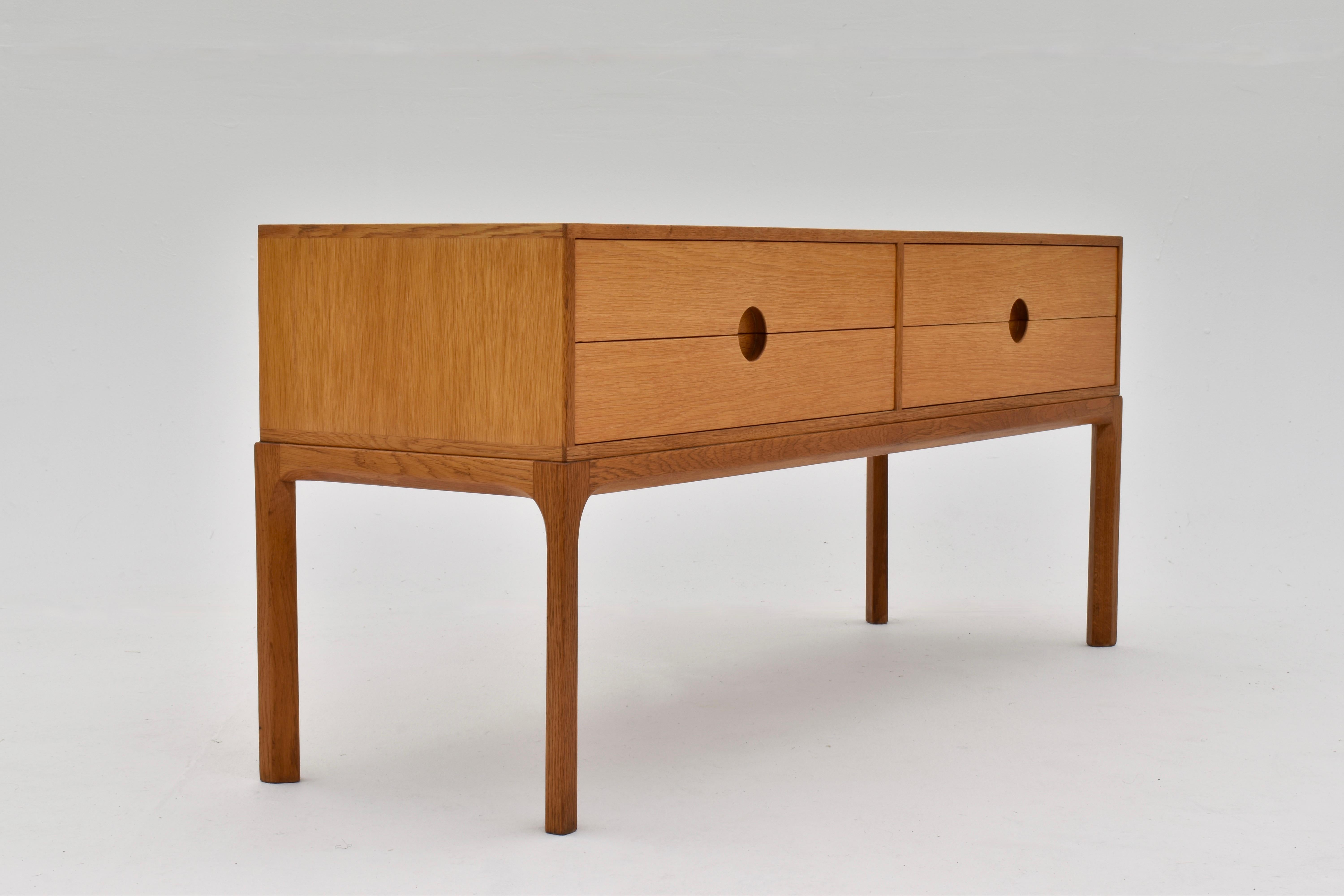 1960s Danish Kai Kristiansen Model 394 Oak Chest Of Drawers For Aksel Kjersgaard 7