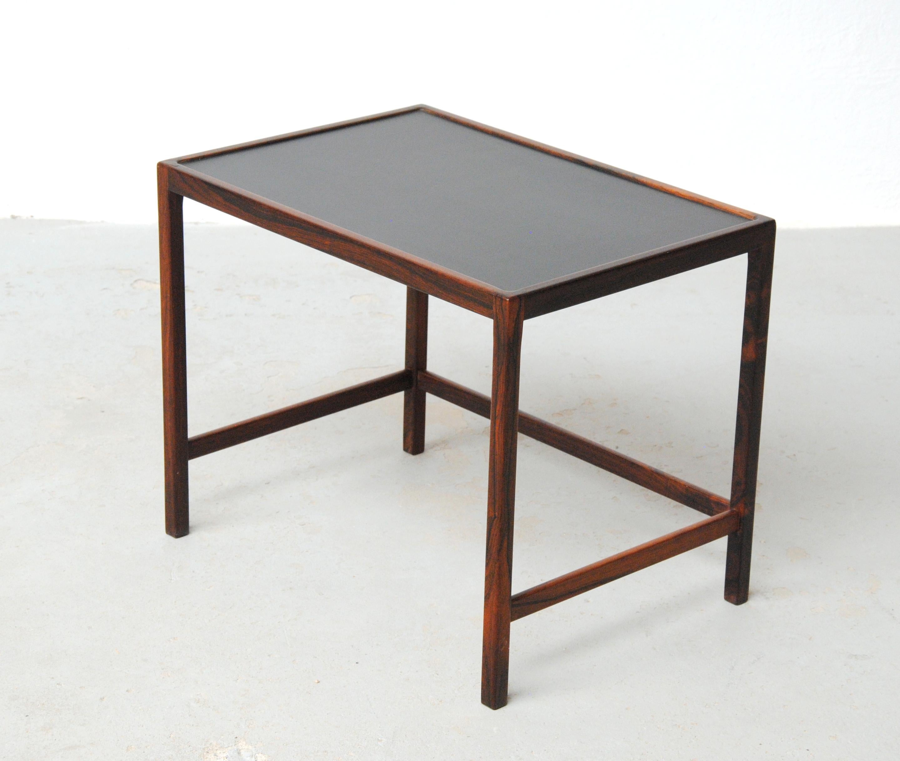 Mid-20th Century 1960s Danish Kurt Ostervig Fully Restored Rosewood Side Table by Jason Mobler For Sale