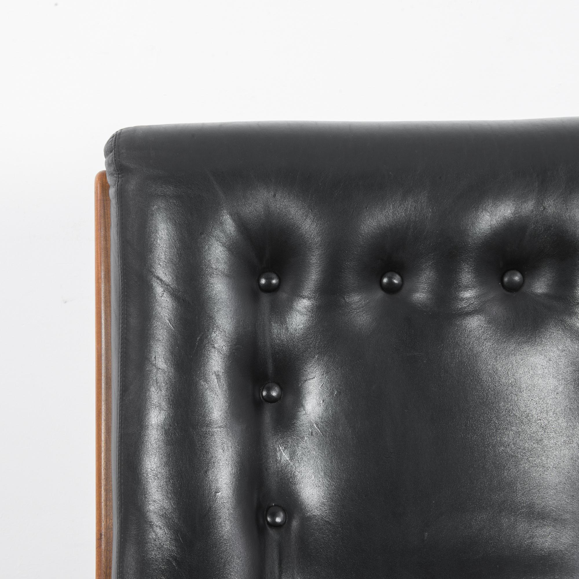 Mid-20th Century 1960s Danish Leather Armchairs, a Pair