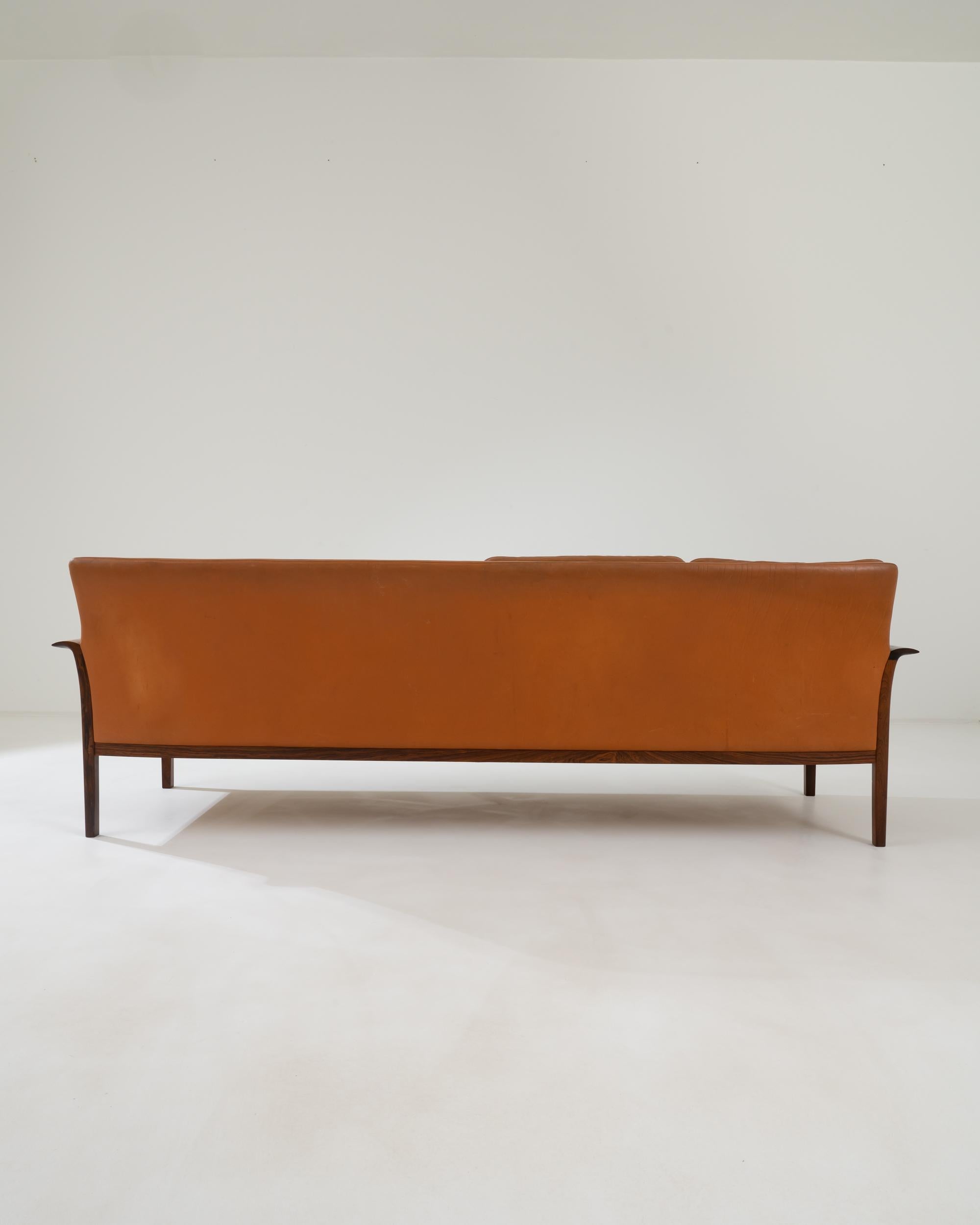 1960s Danish Leather Sofa by Hans Olsen For Sale 6