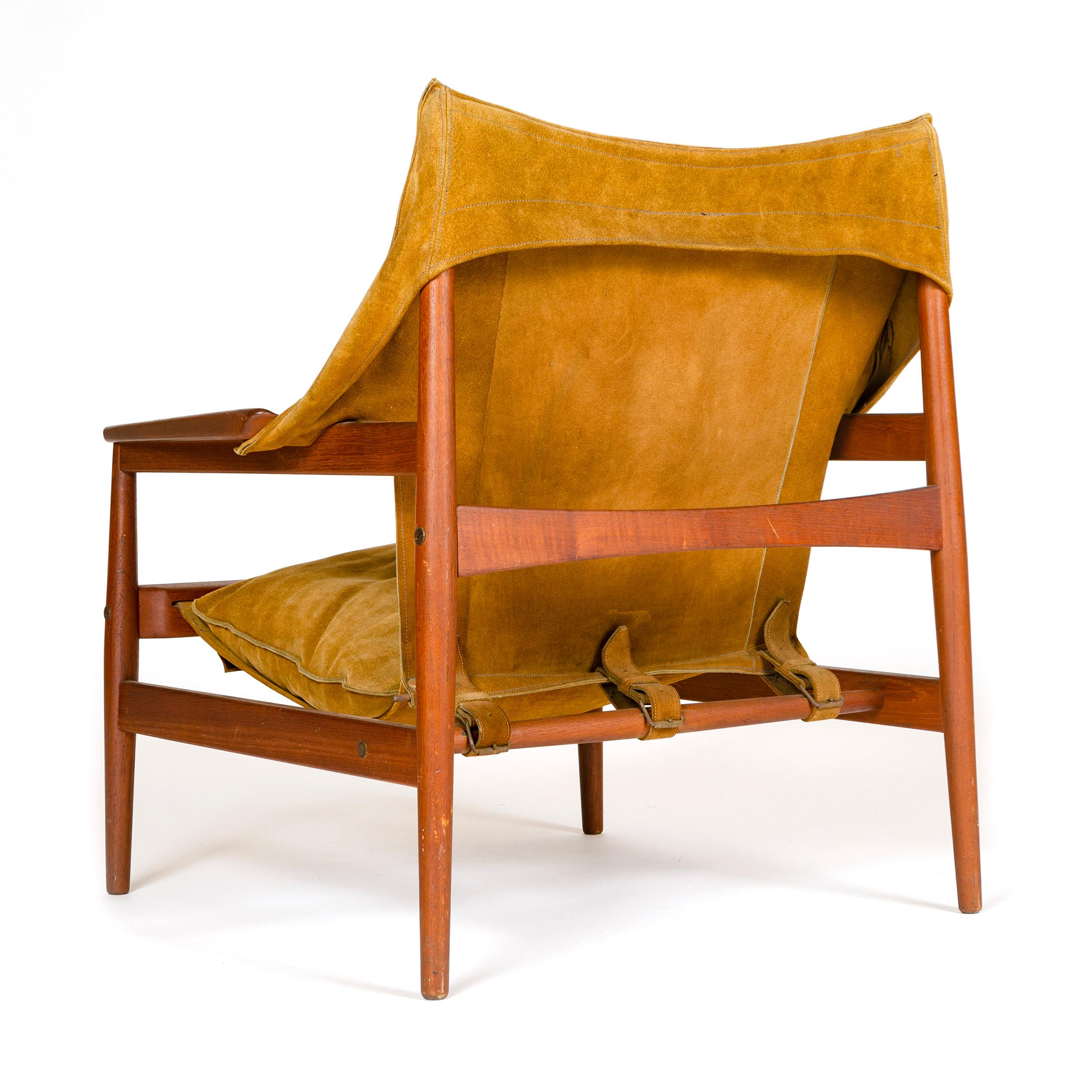 1960s Danish Lounge Chair by Ole Gjerlov Knudsen In Good Condition In Sagaponack, NY