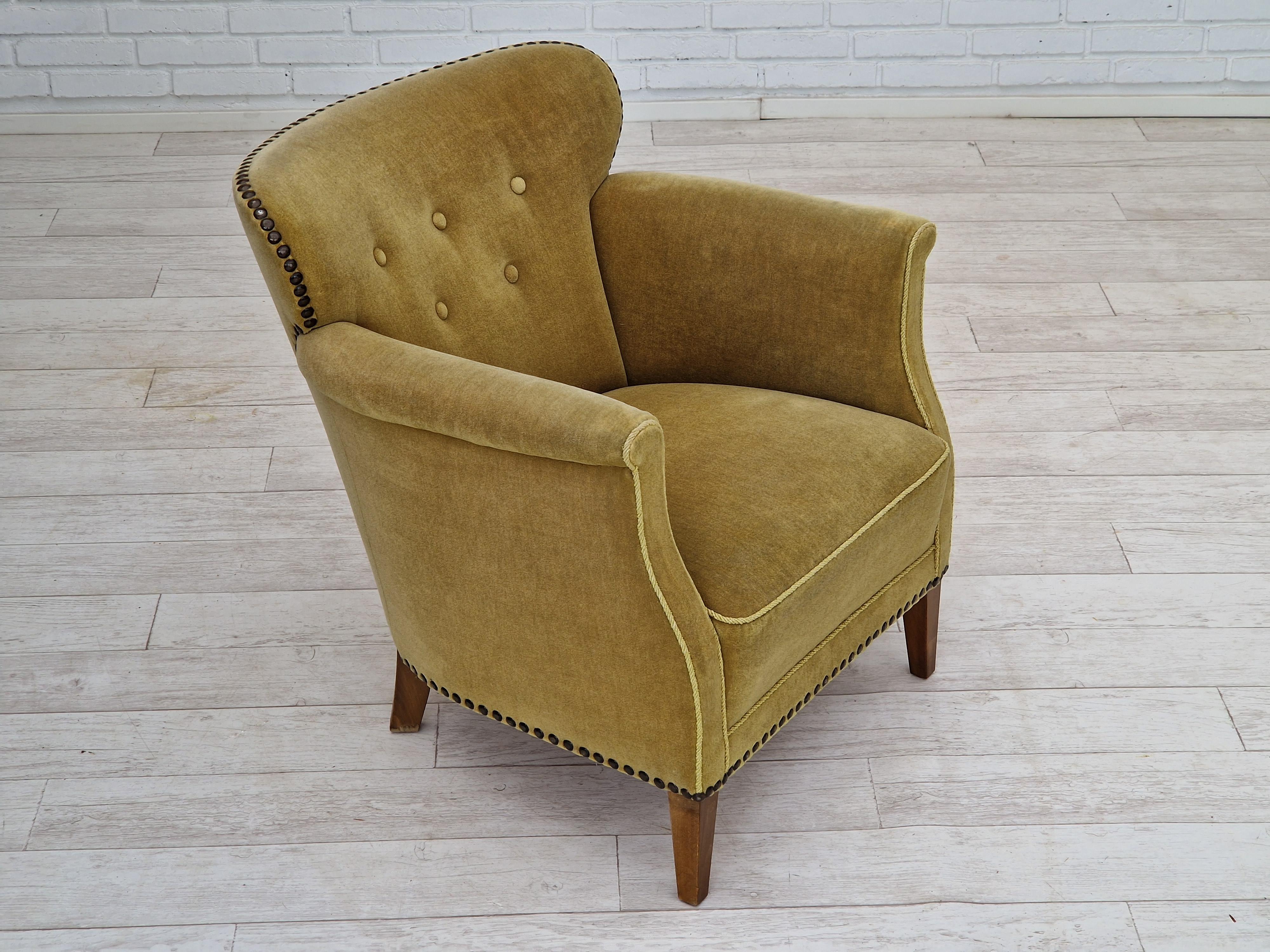 1960s, Danish Lounge Chair, Original Very Good Condition 7