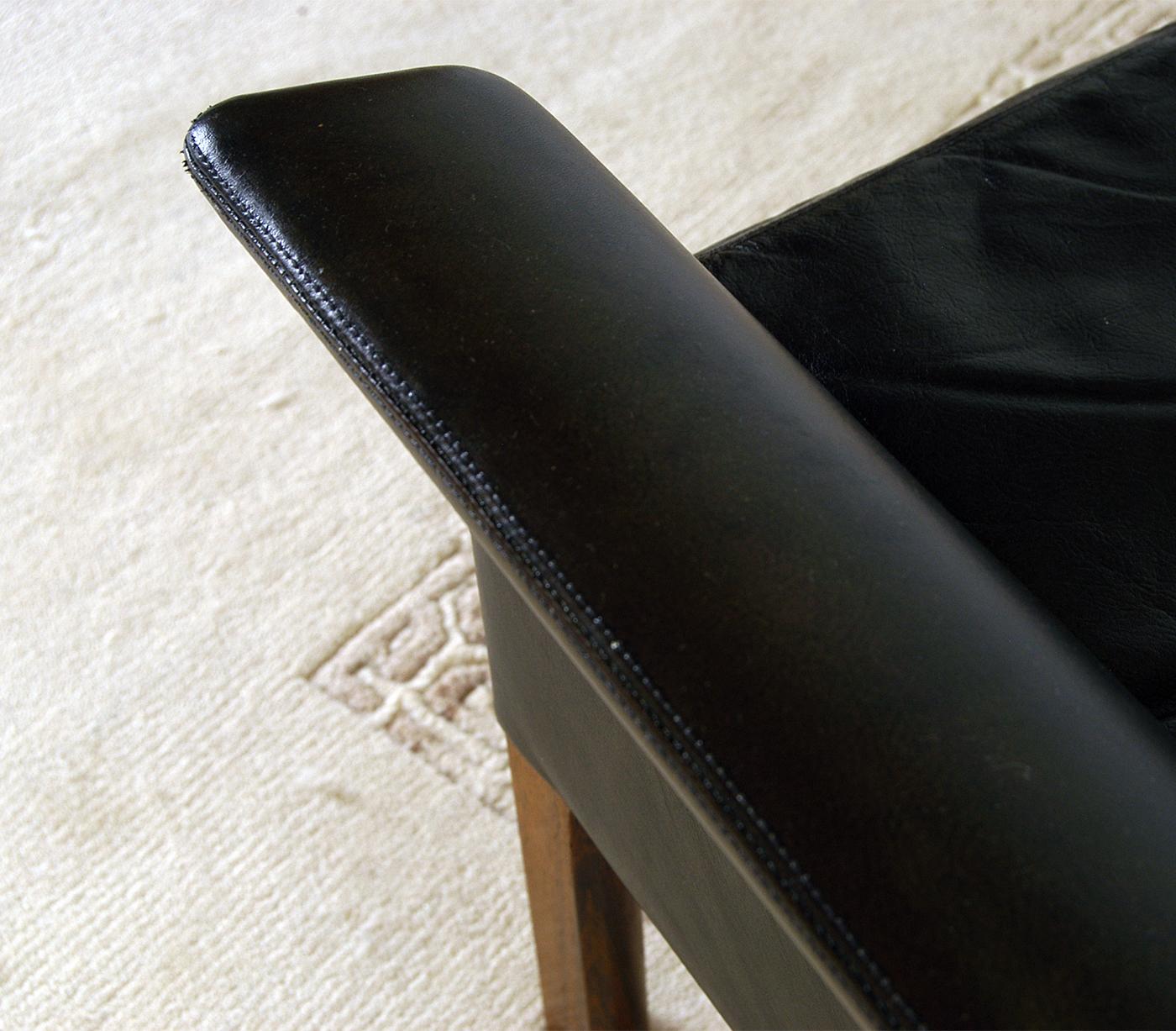 1960s Danish Midcentury Leather Sofa by Hans Olsen for Christian Sorensen 7