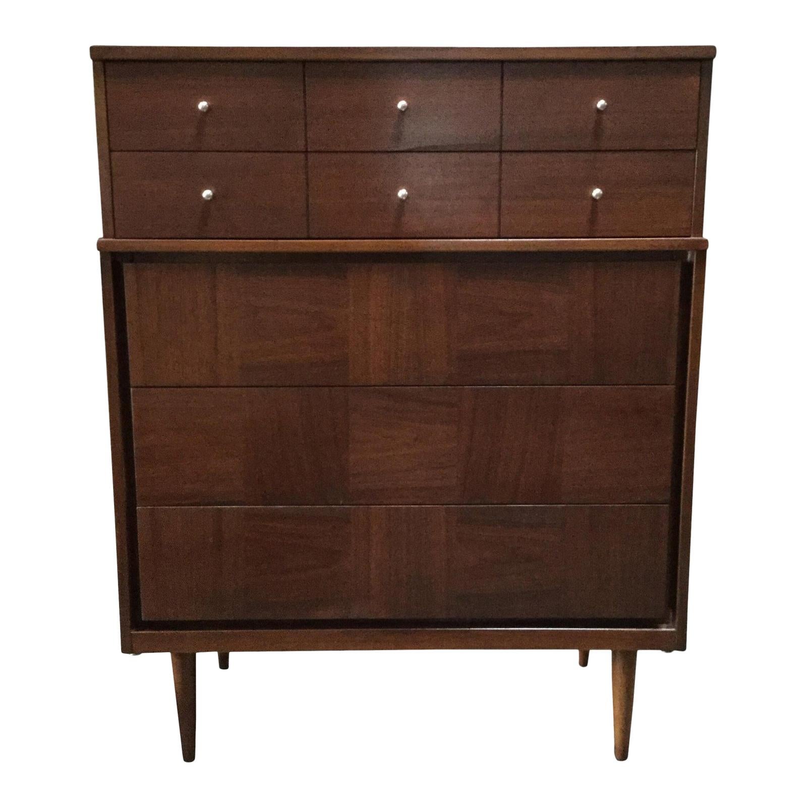1960s Danish Mid-Century Modern 5-Drawer Dresser