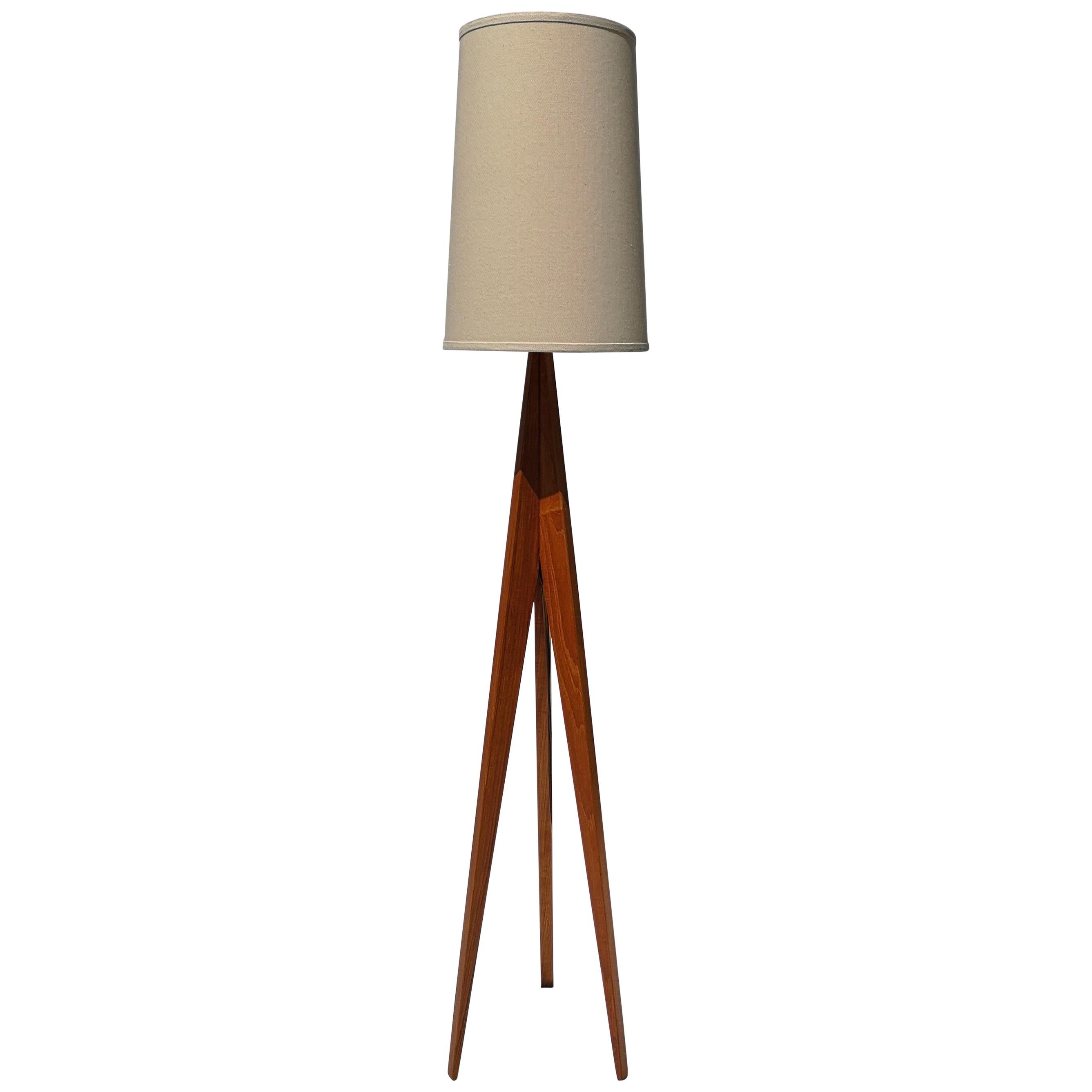 1960s Danish Mid-Century Modern Teak Floor Lamp