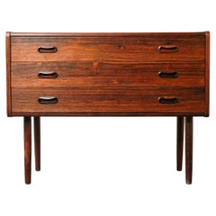 1960s Danish Mid Century Rosewood Bedside Table Side Table