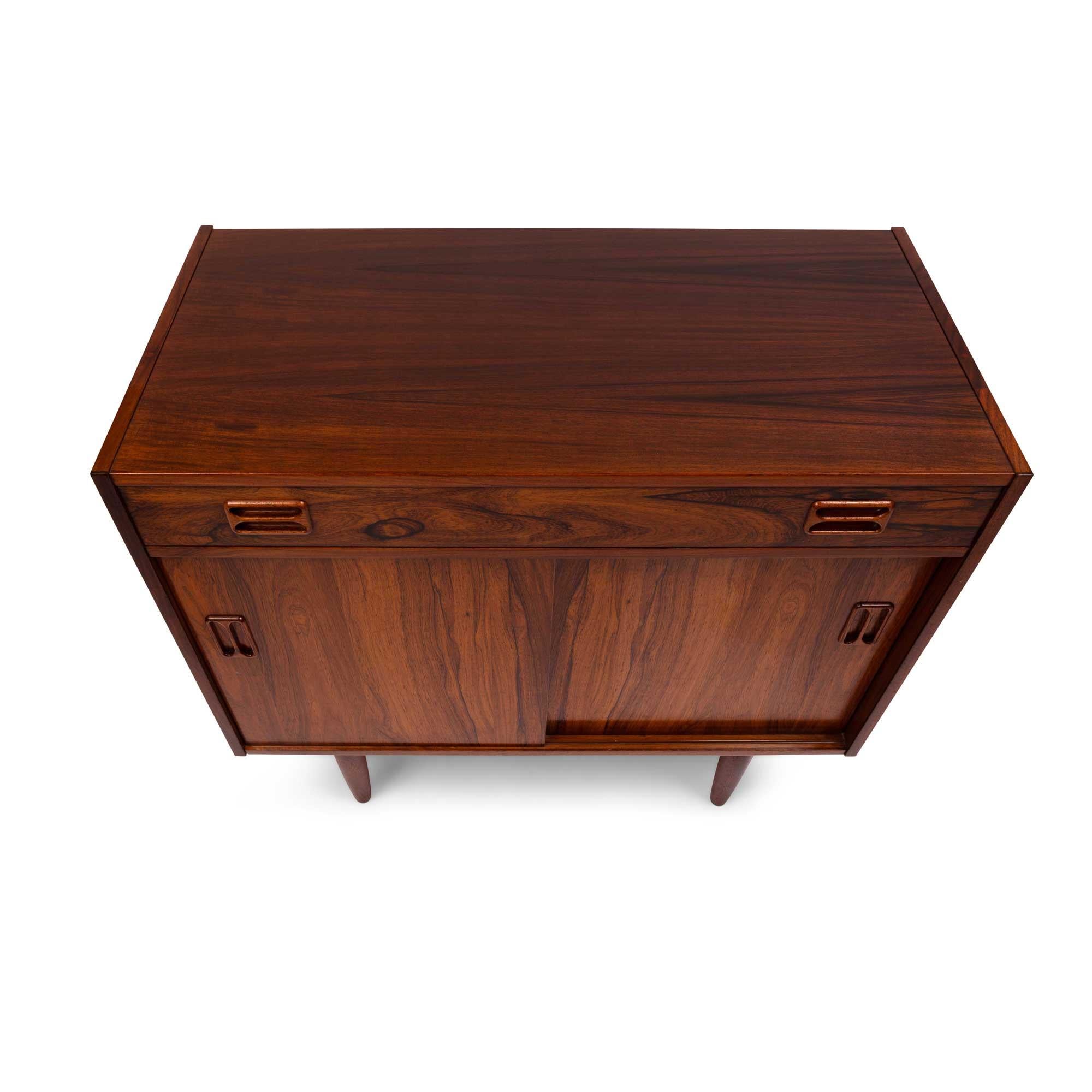 1960s Danish Mid-Century Rosewood Two Door Credenza For Sale 1