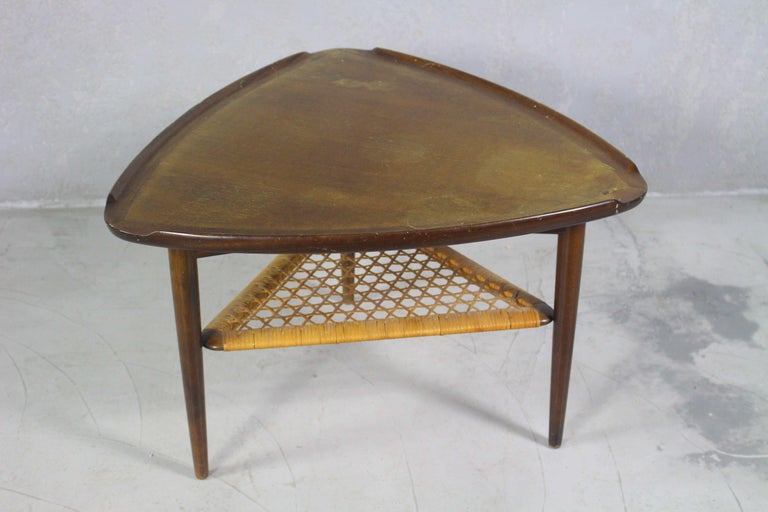 1960s Danish Mid Century Triangular Side and Occasional Table For Sale ...