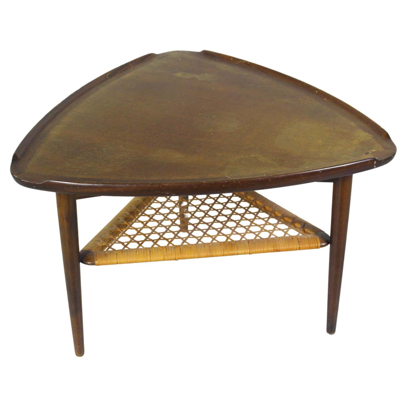 1960s Danish Mid Century Triangular Side and Occasional Table For Sale ...