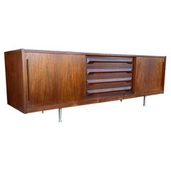 1960s Danish Mod Credenza Sideboard Teakwood Style of Johannes Andersen