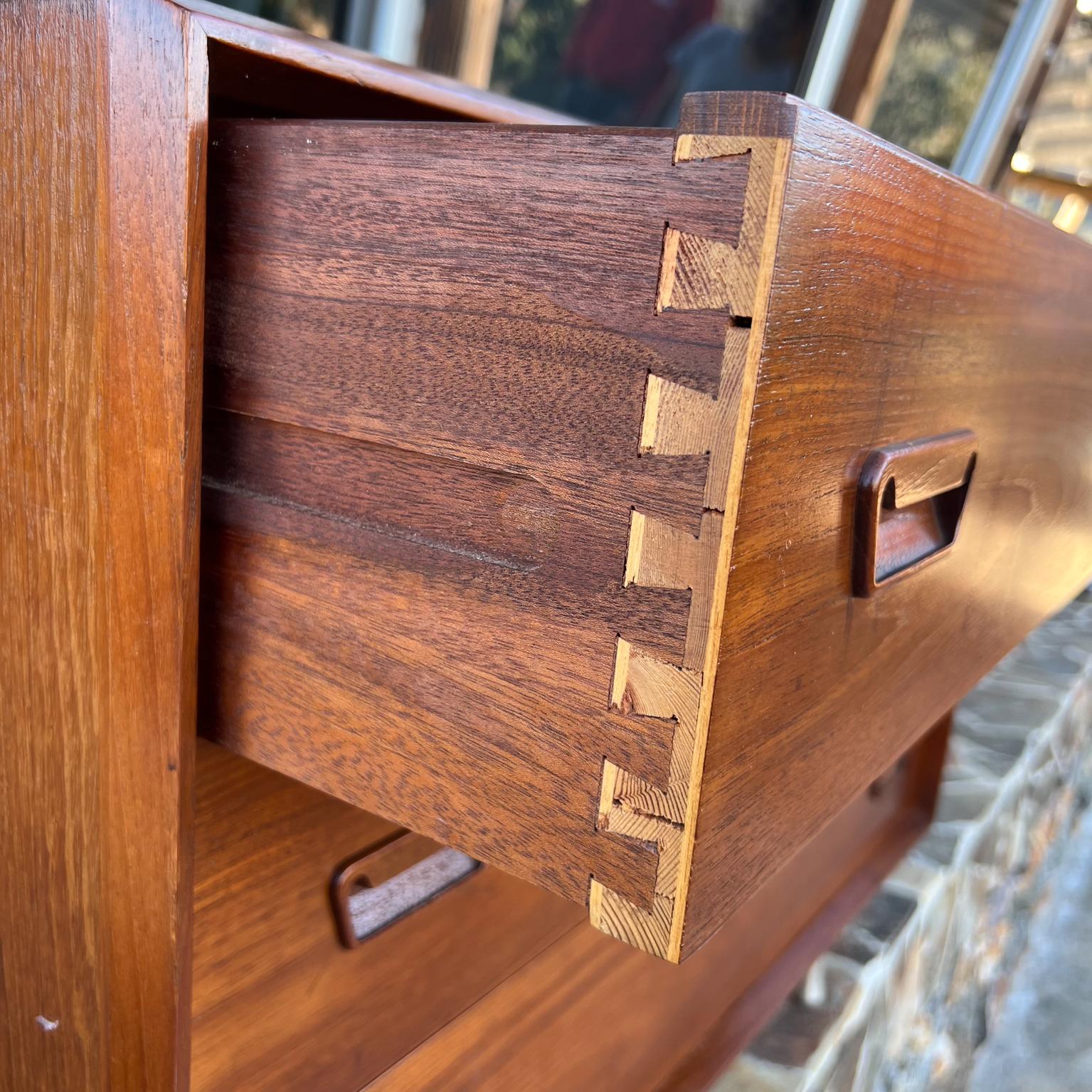 1960s Danish Mod Single Dresser Teakwood from Denmark For Sale 5