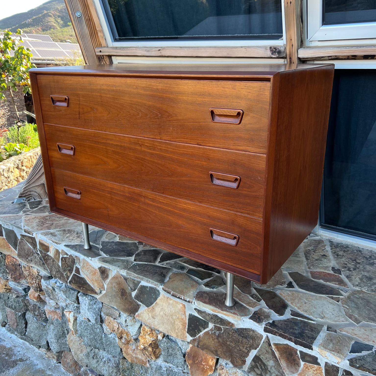 1960s Danish Mod Single Dresser Teakwood from Denmark For Sale 2