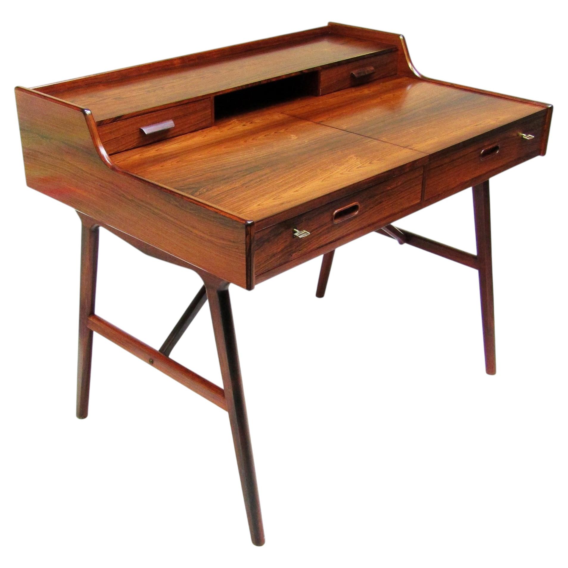 1960s Danish Model 65 Desk / Vanity Dresser in Rosewood by Arne Wahl Iversen